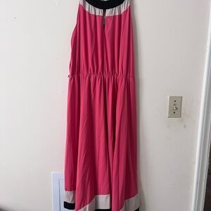 Chic Pink Sleeveless Dress